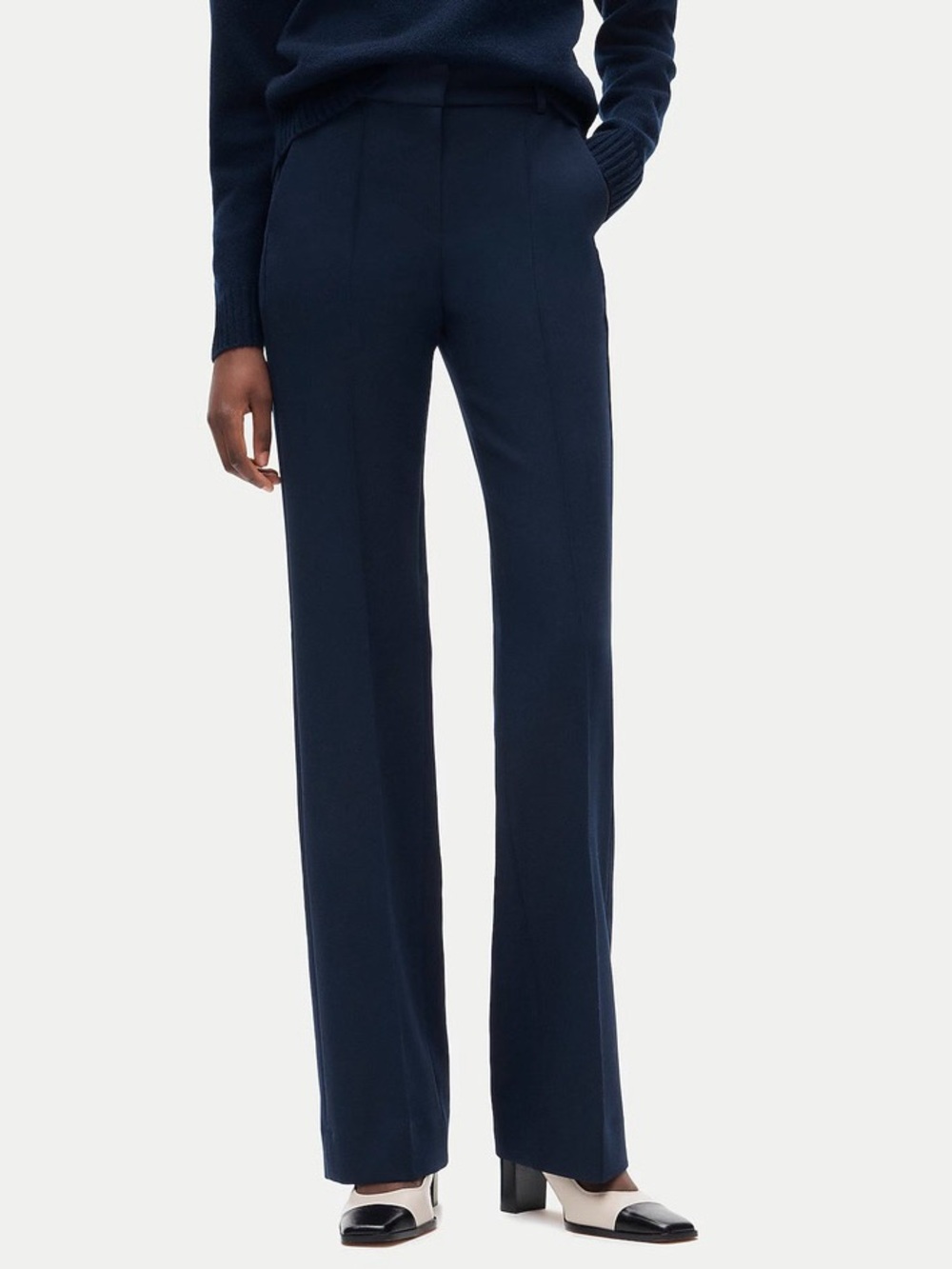 NWT J. Crew Tall Natalia Pant Four-season Stretch Navy Blue
